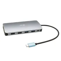 i-tec USB-C Metal Nano Dock silber/grau/blau