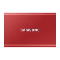 Samsung Portable SSD T7 USB 3.2 Gen2 Typ-C 500GB metallic red