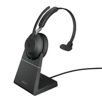 Jabra Evolve2 65 USB-A, Microsoft Teams, Mono, inkl. Ladestation, schwarz