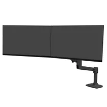 ERGOTRON LX Monitor Arm für zwei Monitore Tischhalterung, Dual Direct, schwarz