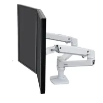 ERGOTRON LX Monitor Arm für zwei Monitore Tischhalterung, Side-by-Side, weiß