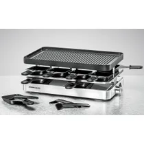 Rommelsbacher RC 1400 Raclette 1200W, 8 Pfännchen, 37x23cm Wendegrillplatte