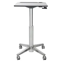 Ergotron LearnFit mobiler Steh-Sitz Tisch mit 40,0cm Höhenverstellung 88-129cm