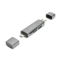 DIGITUS Combo Card Reader Hub USB-C / USB 3.0