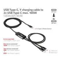 Club 3D CAC-1527 Ladekabel 1.8m 1.80 m schwarz
