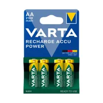 VARTA Akku NiMH, Mignon, AA, HR06, 1.2V/2100mAh Accu Power, Pre-charged, Retail Blister (4-Pack)