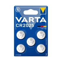 Varta Batterie Lithium, Knopfzelle, CR2025, 3V Electronics, Retail Blister (5-Pack)