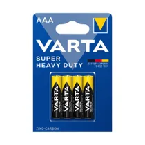 Varta Batterie Zink-Kohle, Micro, AAA, R03, 1.5V Superlife, Retail Blister (4-Pack)