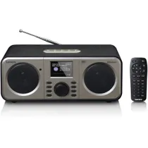 Lenco DAR-030BK Digitalradio mit DAB+, Bluetooth, Schwarz