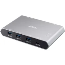 Aten US3342 2 x 4-Port USB 3.0 Sharing Switch Power Pass-Through/ File Sharing