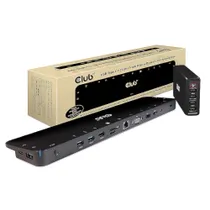 Club3D CSV-1564W100 ChargingDock USB-C 3.2 / 7xUSB/DP/HDMI/LAN/Audio, 100W