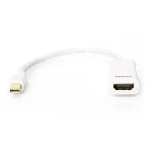 Digitus DB-340404-001-W DisplayPort Adapter/Konverter mini DP-HDMI Typ A St/Bu, 0.15m