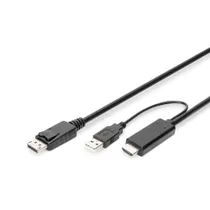 Digitus AK-330111-020-S Adapter 2.00 m schwarz