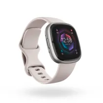 Fitbit Sense 2 Fitness-Smartwatch Weiß/Platin
