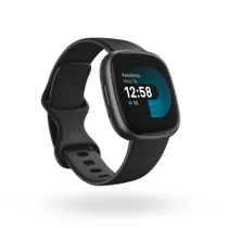 Fitbit Versa 4 Fitness-Smartwatch Schwarz/Grau