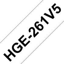Brother HGE261V5 Schriftbandkassette 36mm (laminiert) weiß / schwarz