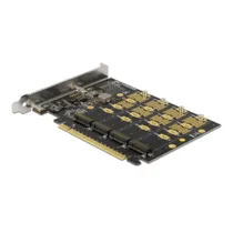 Delock PCI Express x16 Karte zu 4 x intern NVMe M.2 Key M - Bifurcation