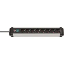 Brennenstuhl 1391030800 Premium-Alu-Line 8-fach 3m silber/schwarz