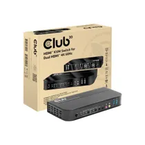 Club 3D CSV-1382 HDMI KVM Switch für Dual HDMI 4K60Hz