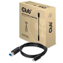 Club3D CAC-1524 3.1 Gen2 Type-C auf Type-B 1.00 m schwarz