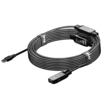 Club3D CAC-1406 USB Verlängerungskabel aktiv 15m 15.00 m schwarz
