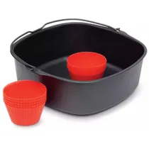 Philips HD9945/01 Back-Kit für Airfryer XL: HD926X, enthält Backform, Muffin Cups
