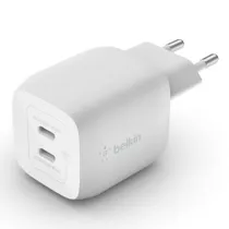 Belkin 45W Dual USB-C Ladegerät, Power Deliver, PPS, weiß, universal