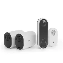 Arlo Ultra 2 XL Überwachungskamera außen - 2er Set weiß + kabellose Türklingel