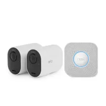 Arlo Ultra 2 XL Überwachungskamera - 2er Set + Nest Protect Rauchmelder 2.Gen