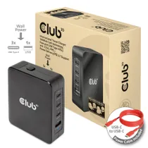 Club 3D Reise Ladegerät 140W GAN, PPS, Power Delivery (PD) 3.1