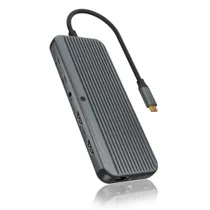 ICY BOX IB-DK4060-CPD Notebook DockingStation USB Type-C, bis zu 12 weiteren Anschlüssen
