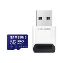 Samsung PRO Plus microSDXC U3 UHS I 512GB inkl. USB-Kartenleser