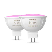 Philips Hue White & Color Ambiance MR16 LED-Lampe 400lm, 2er Pack