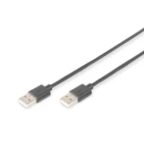 DIGITUS USB 2.0 Anschlusskabel, Typ A St/St 1.8m schwarz