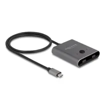 Delock USB 10 Gbps USB Type-C™ Switch 2 auf 1 bidirektional 8K