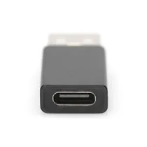 DIGITUS USB Typ-C Adapter, Typ A to C M/F, 3A, 5GB, 3.0 Version, schwarz 