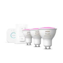 Philips Hue White & Color Ambiance GU10 Dreierpack Startset inkl. Dimmschalter