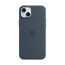 Apple Silicone Case für iPhone 15 Plus mit MagSafe storm blue