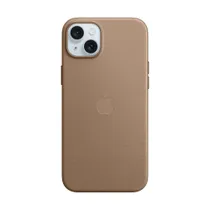 Apple FineWoven Case für iPhone 15 Plus mit MagSafe taupe