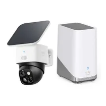 eufy SoloCam S340 Überwachungskamera 3K 360 Grad Solar Outdoor + Homebase 3
