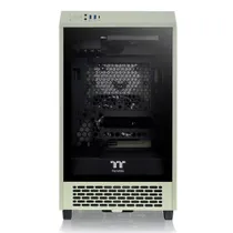 Thermaltake The Tower 200 Gaming PC Gehäuse Mini-ITX Grün Seitenfenster