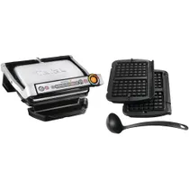 Tefal GC716D12 OptiGrill+ Kontaktgrill inkl. Waffelplatten