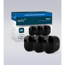 Arlo Pro 5 Überwachungskamera außen, 3er Set, schwarz
