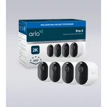 Arlo Pro 5 Überwachungskamera außen, 4er Set, weiß
