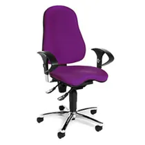 Topstar Bürodrehstuhl SITNESS 10 mit verstellbaren Armlehnen, lila
