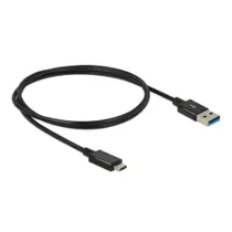 DeLOCK 83870 USB 3.1 Kabel 1 m 1.00 m schwarz