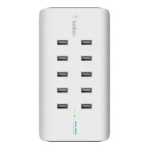 Belkin 10-Port USB-Ladestation 120W 2.4A pro Port Weiß