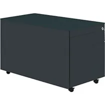 Schubladencontainer mit Rollen, 520x800, 1 Schub, 1 Hängereg., anthrazit