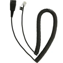 Jabra QD auf RJ10, spiral, 0,5 - 2 Meter z.B. für Lucent Callmaster V, VI, Cisco 7900 und PLX A22