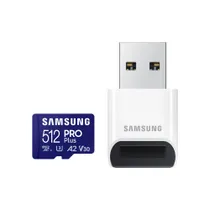 Samsung PRO Plus 512 GB microSDXC-Speicherkarte (2023) mit USB-Adapter